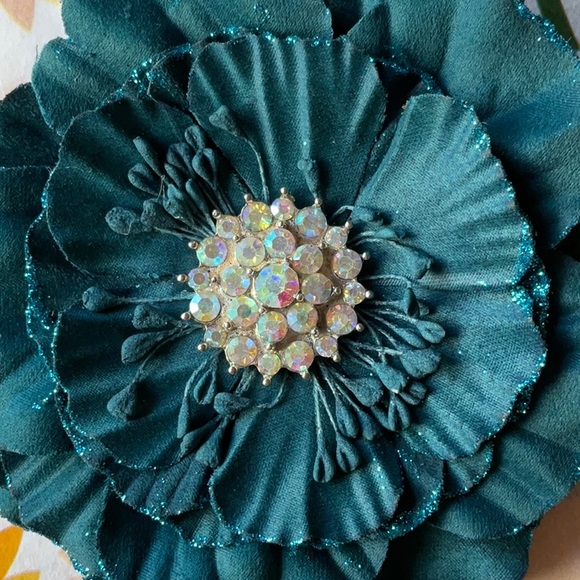 🪻 TIEKS TEAL FLOWER 🪻 NWOT - Picture 12 of 16